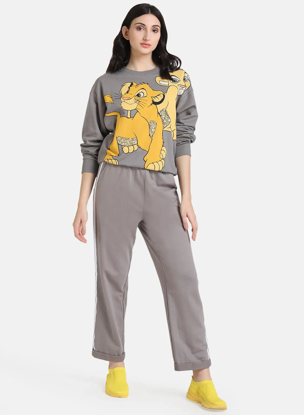 Disney Contrast Tape Sweatpants