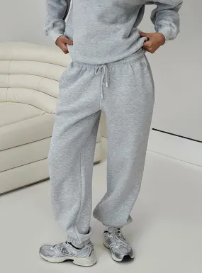 Dream Fleece Grey Marle Ankle Cuff Sweatpants