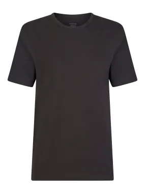 Dynamic - Stretch cotton short-sleeved crewneck shirt - Charcoal Bipack