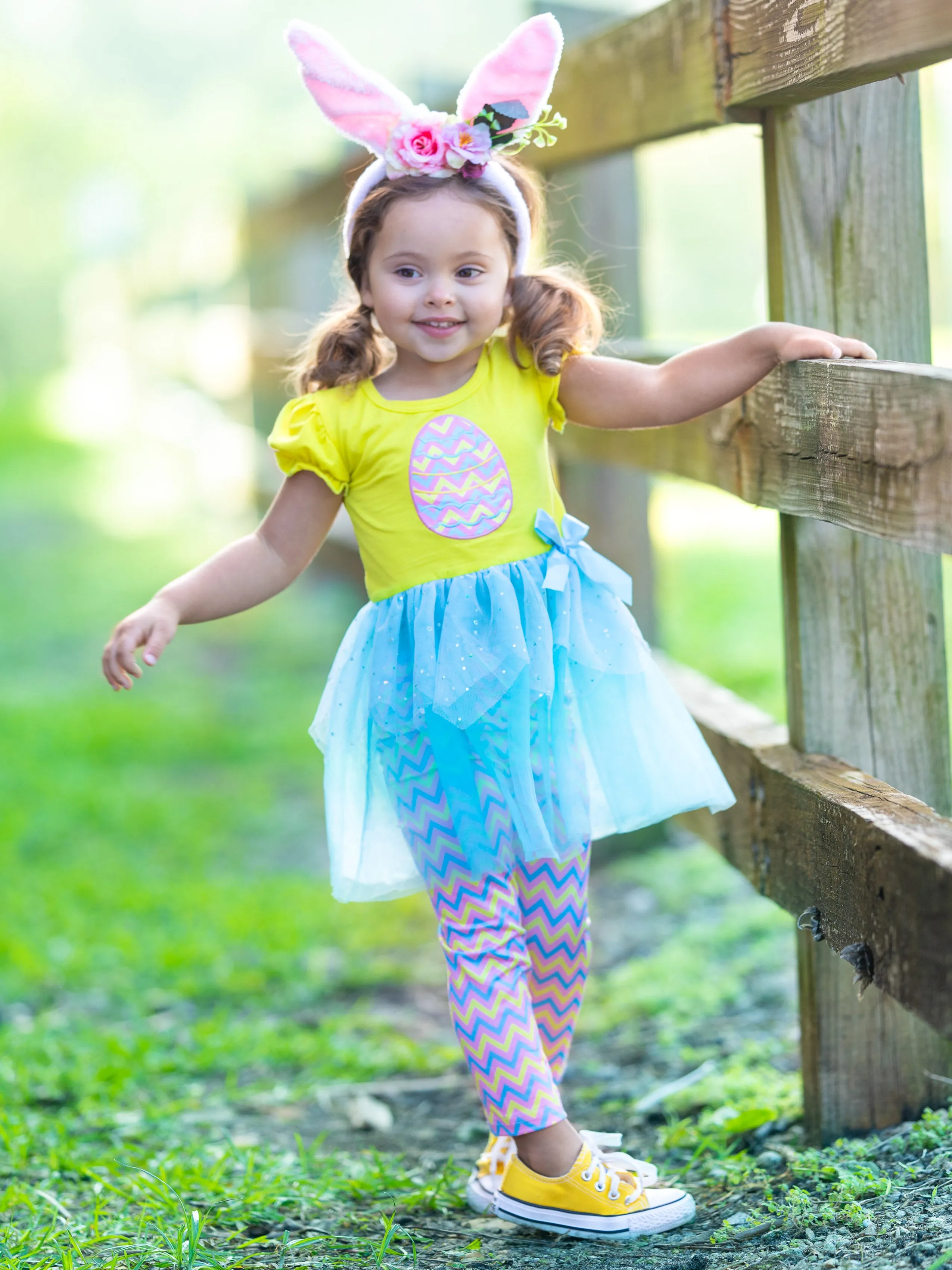 Easter Egg Hunt Sequin Tutu Legging Set