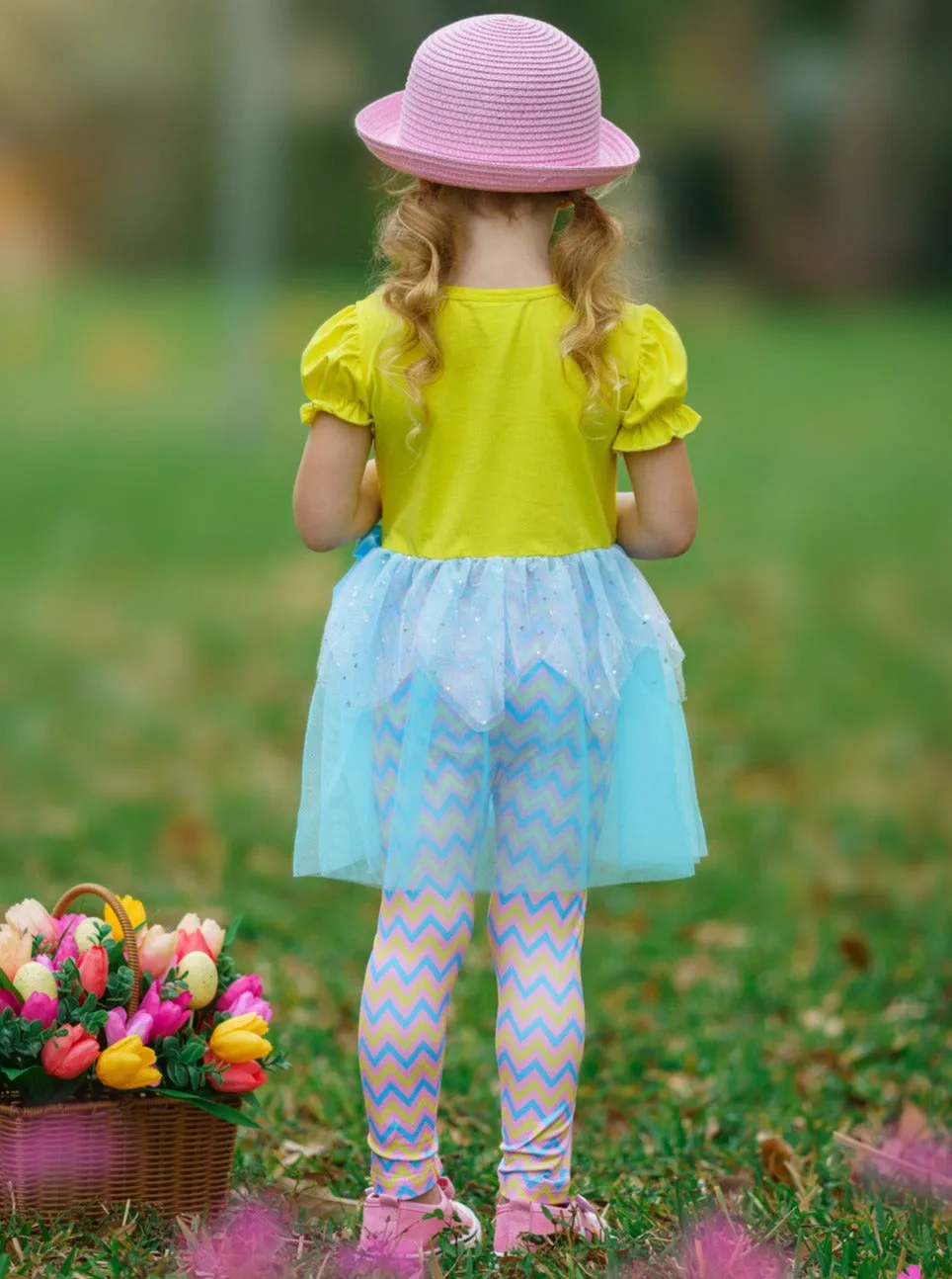 Easter Egg Hunt Sequin Tutu Legging Set