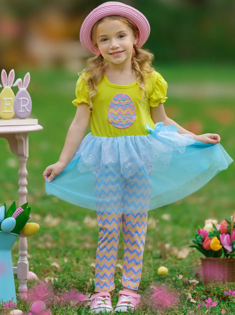 Easter Egg Hunt Sequin Tutu Legging Set