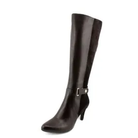 ELLEN TRACY Crush Boot - Black Leather - Size 8M