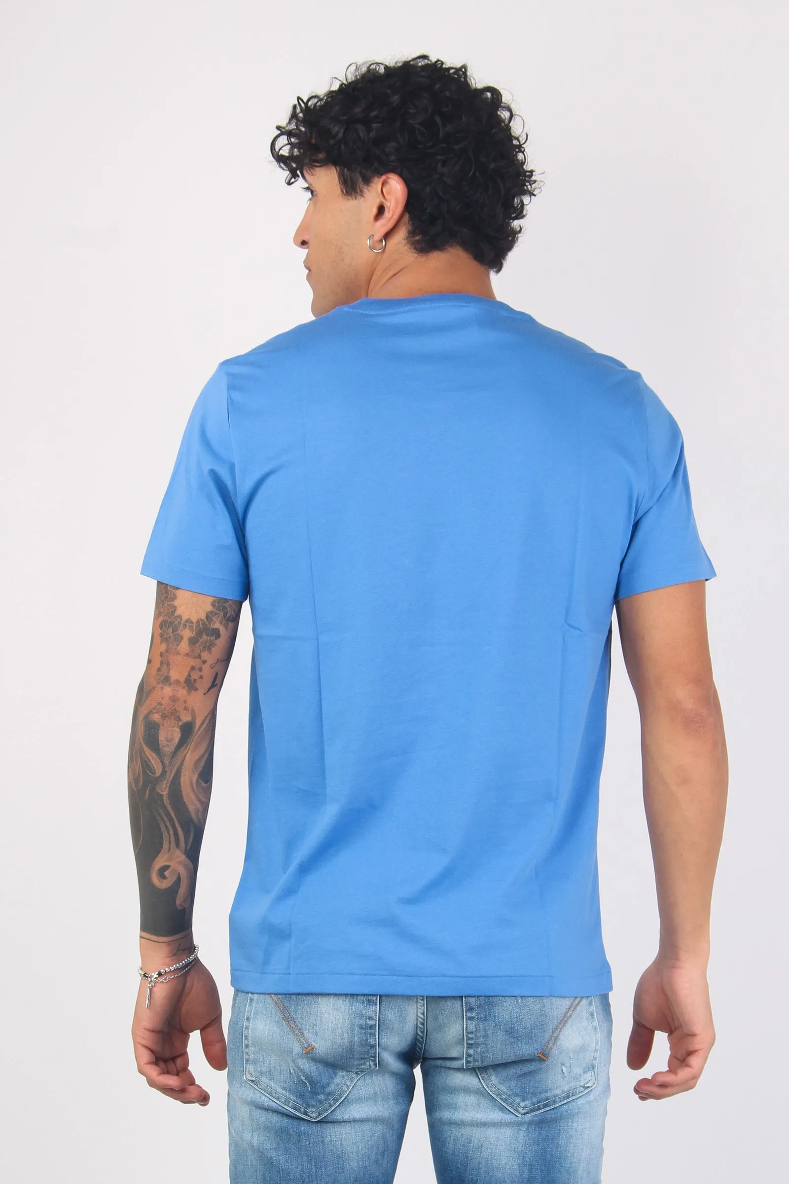 England Blue T-shirt Underwear with Print