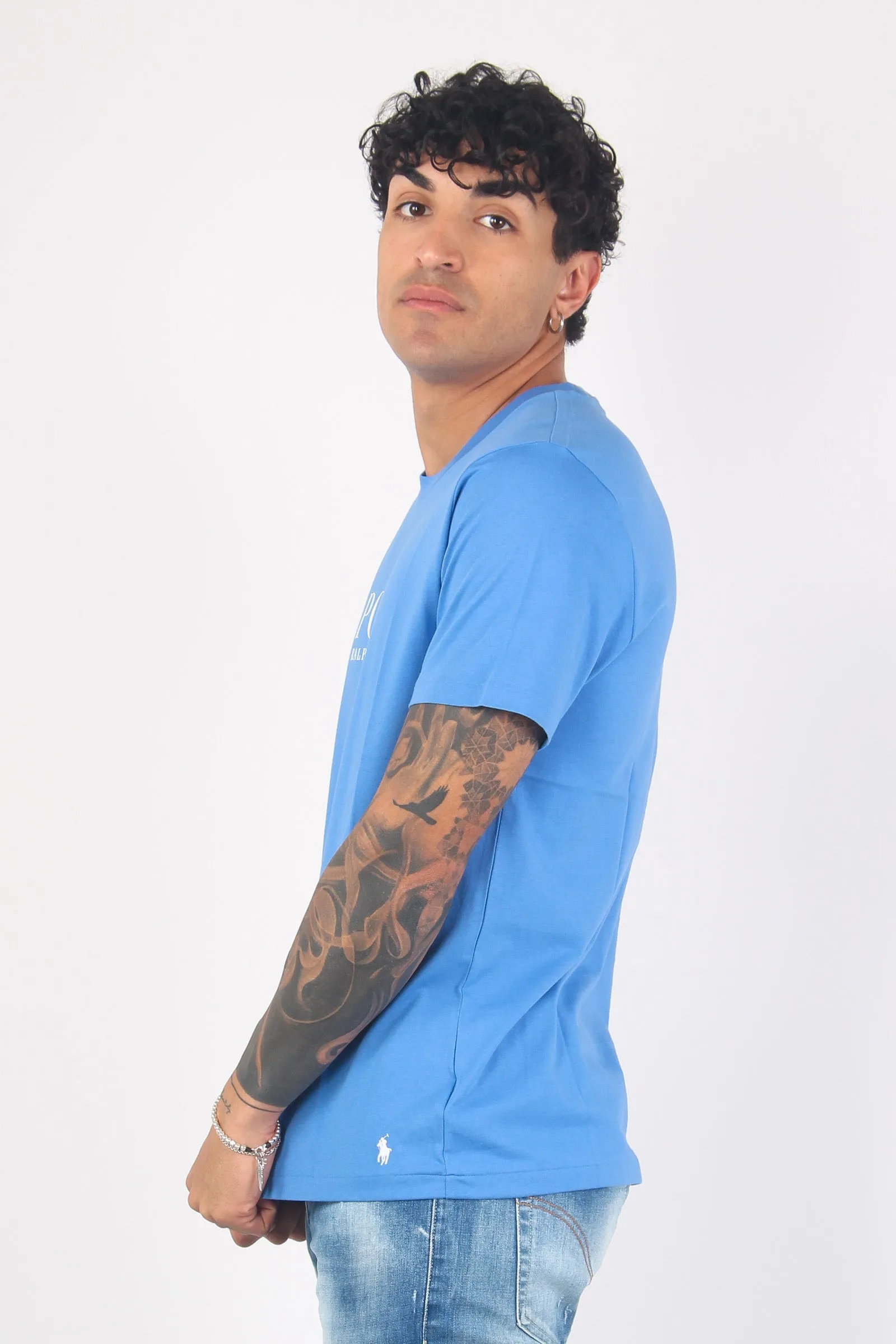 England Blue T-shirt Underwear with Print