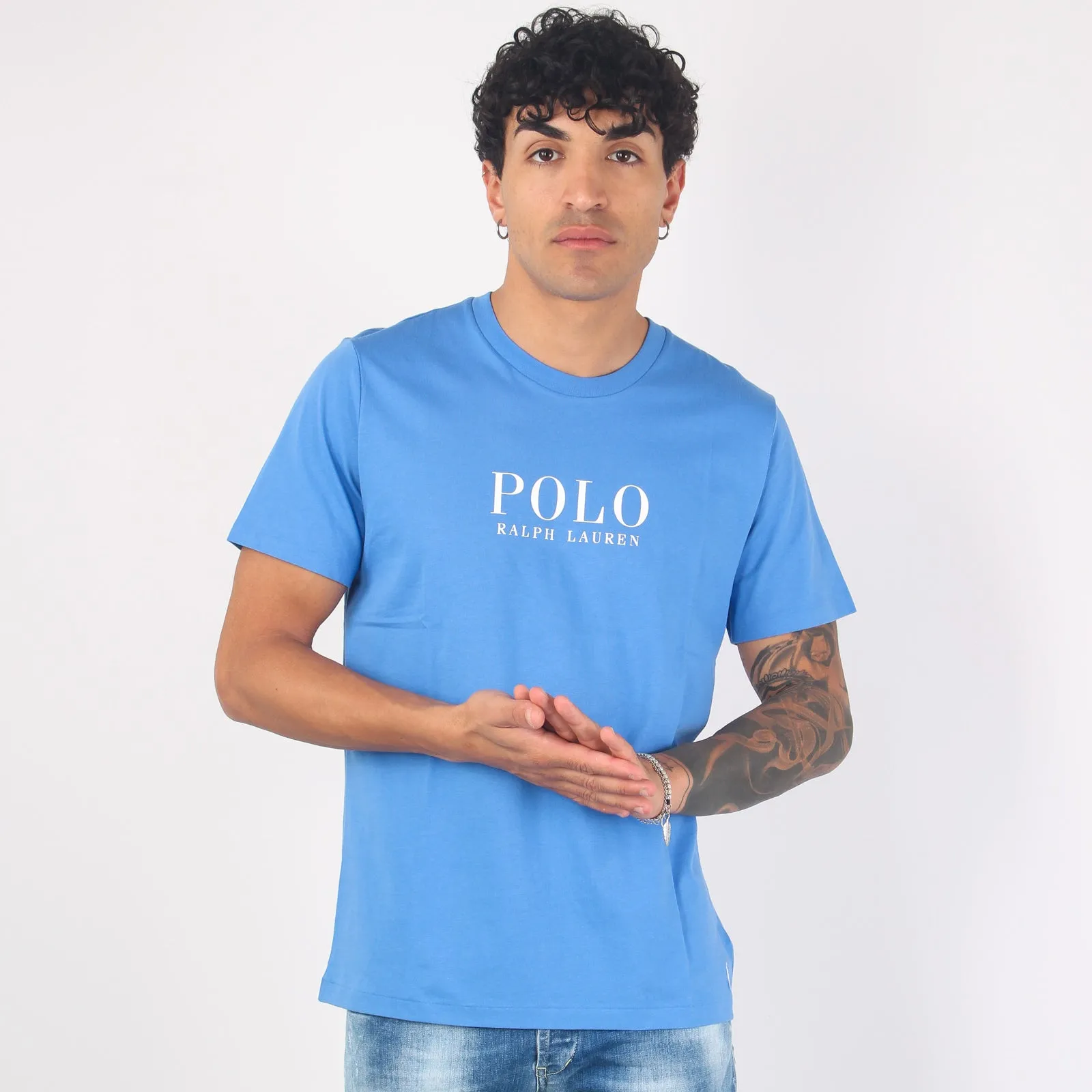 England Blue T-shirt Underwear with Print