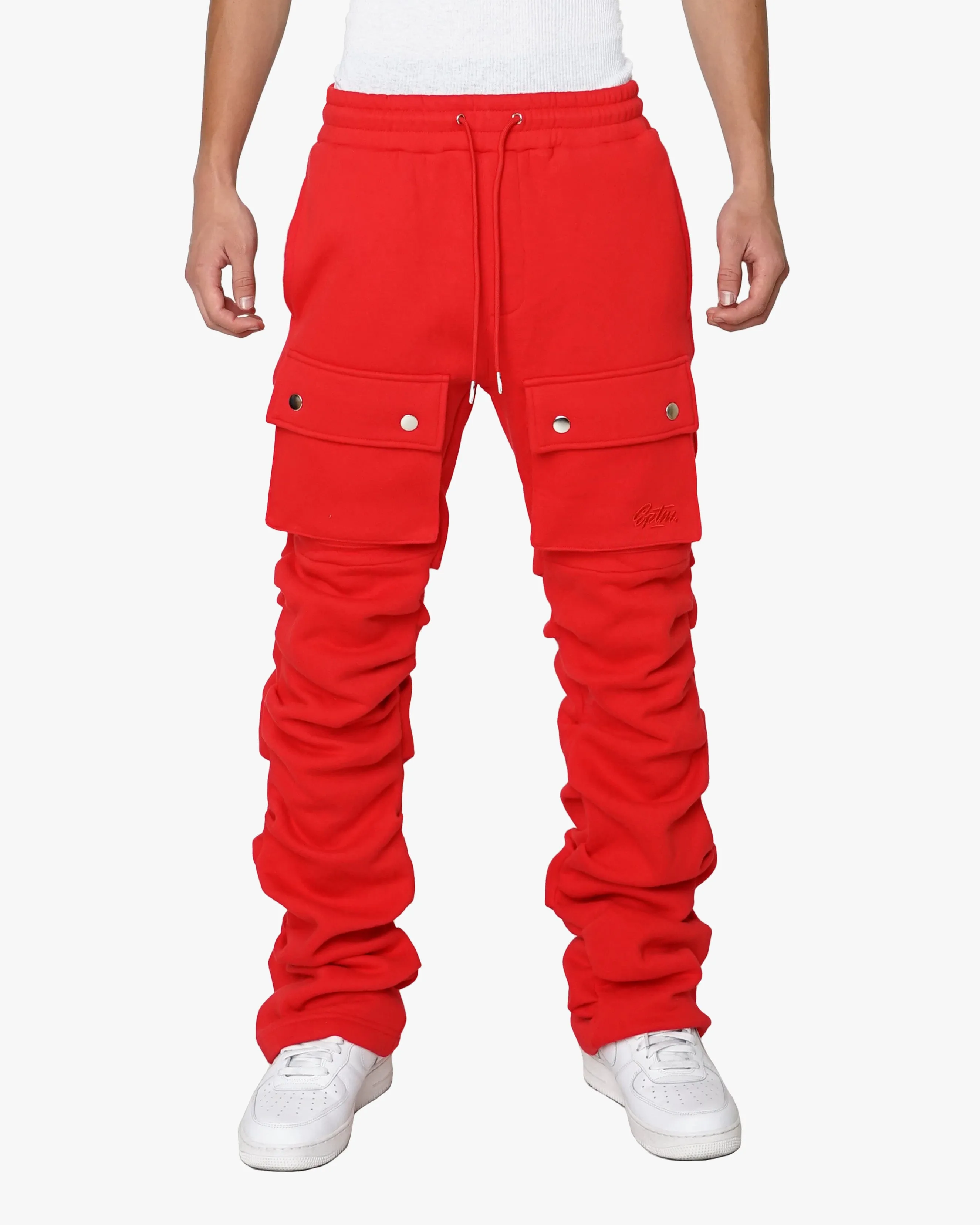 EPTM Stacked Cargo Pants Red