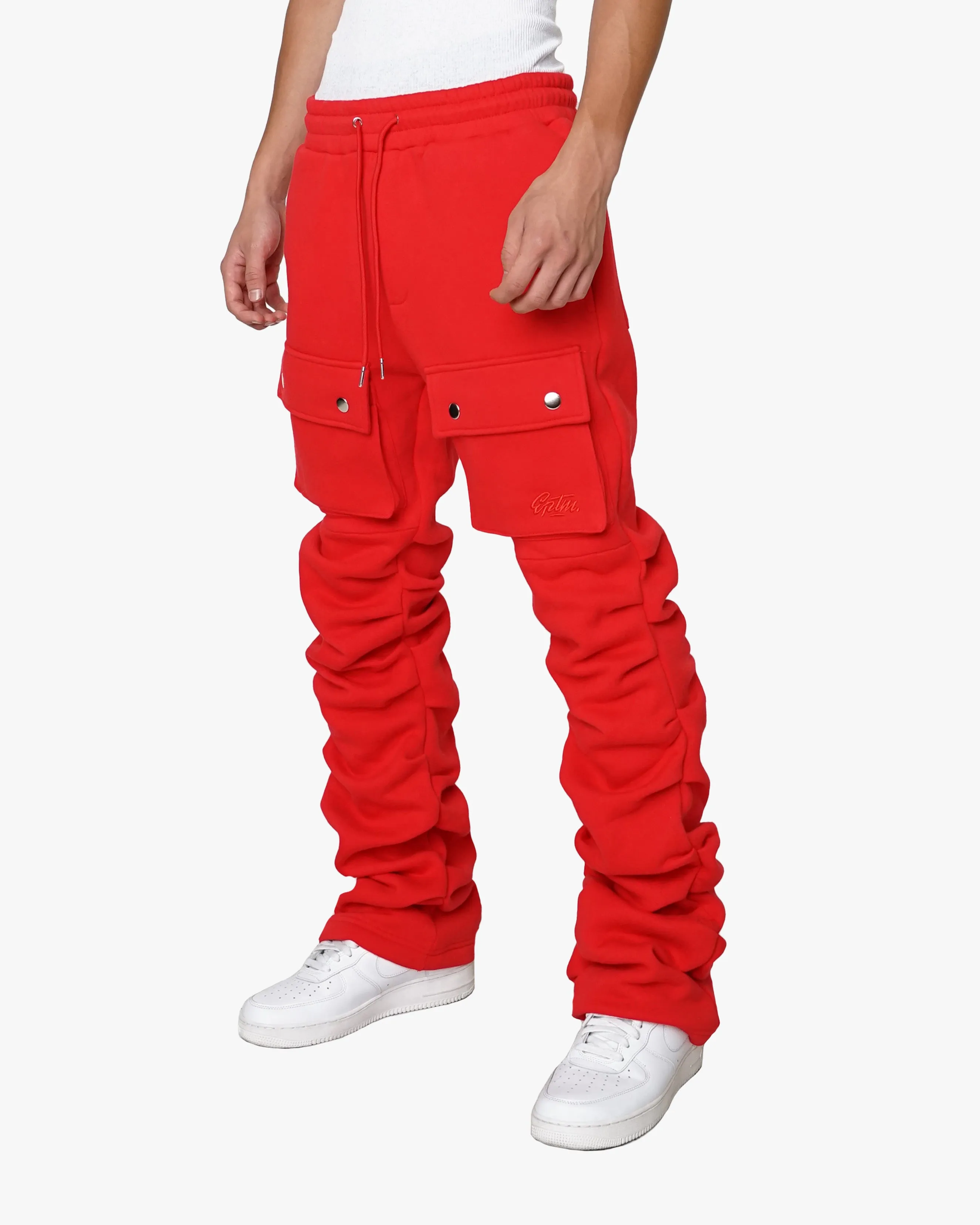 EPTM Stacked Cargo Pants Red