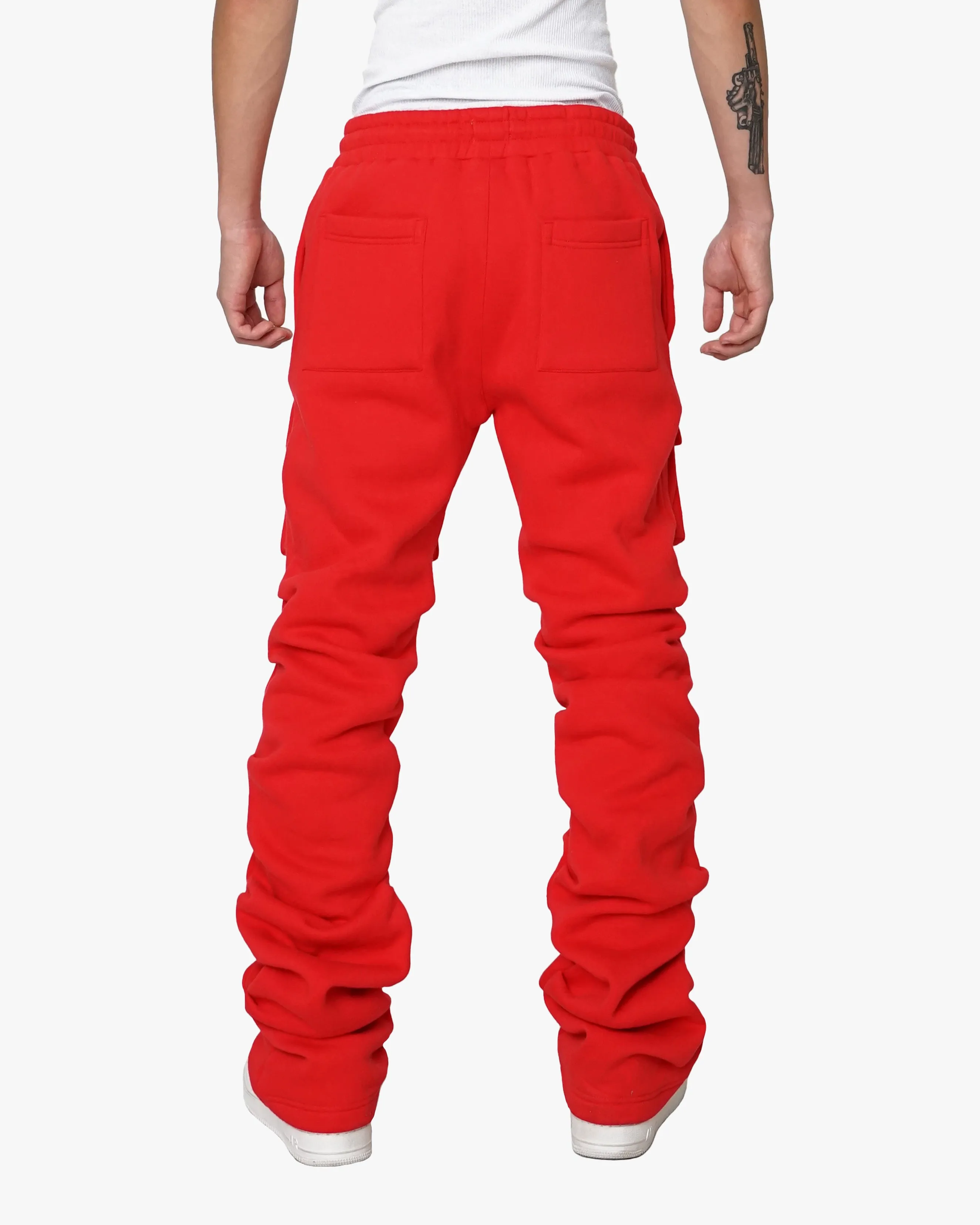 EPTM Stacked Cargo Pants Red