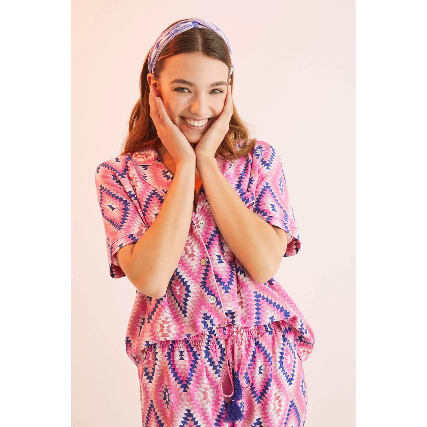 ethnic patterned sleepwear