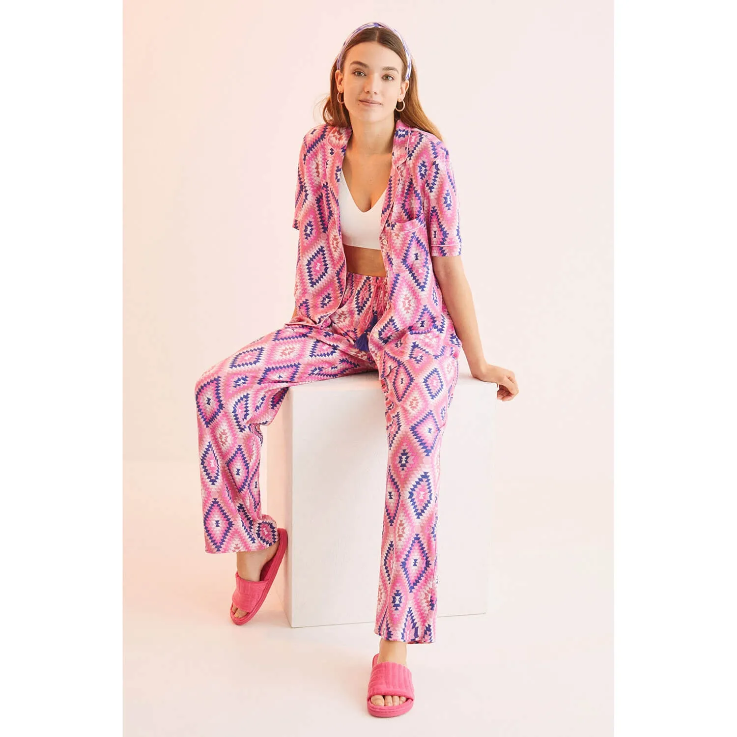 ethnic patterned sleepwear