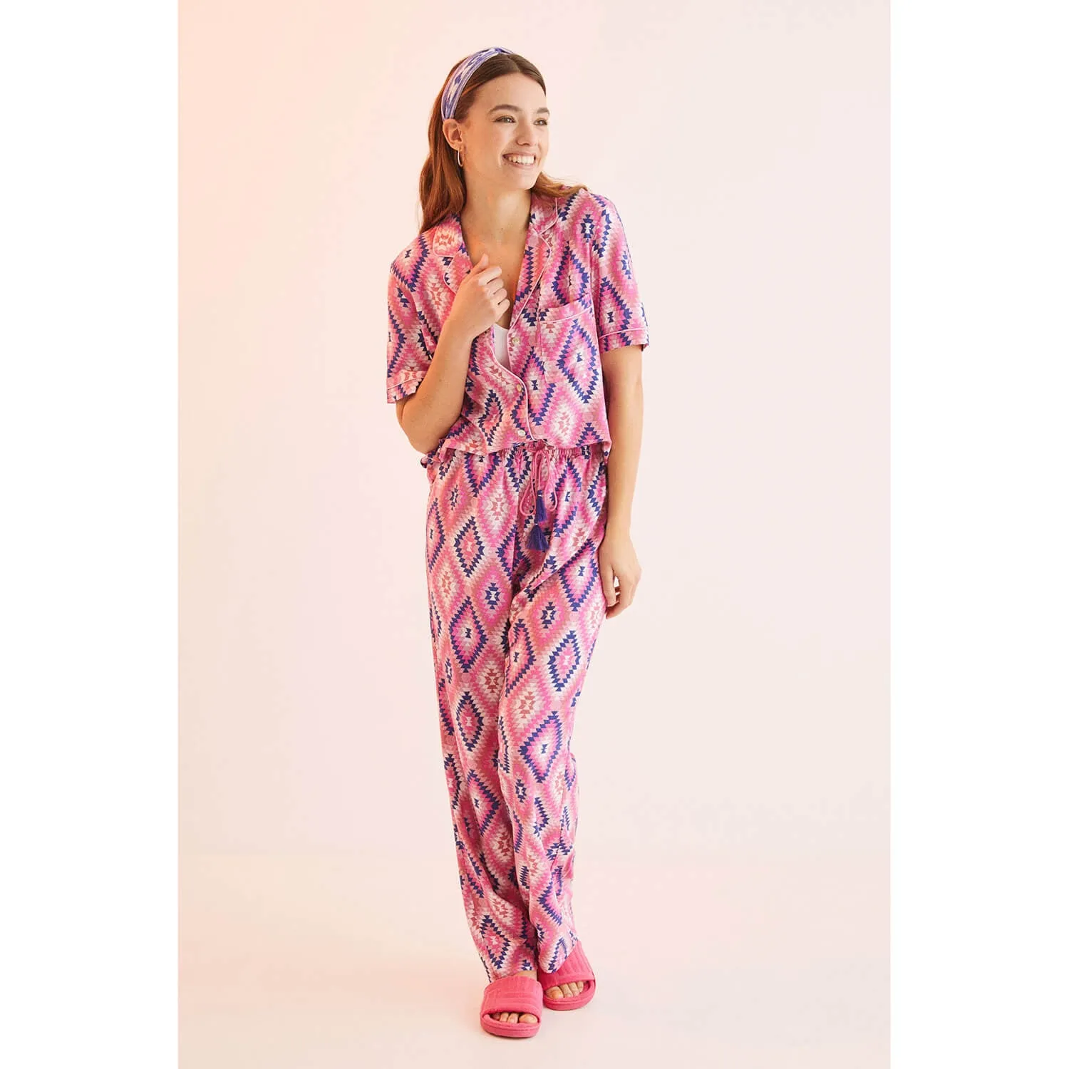 ethnic patterned sleepwear