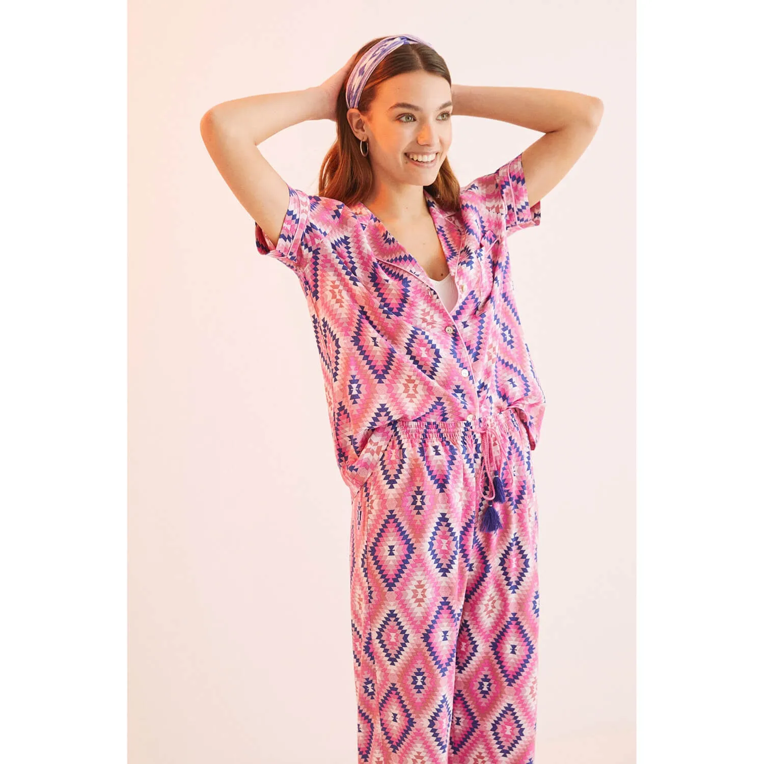 ethnic patterned sleepwear