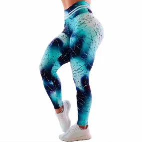 Fashion Leggings for Women - Fitness Leggings, Workout Leggings, Water Droplets 3D Print, High Waist Push Up Workout Pants