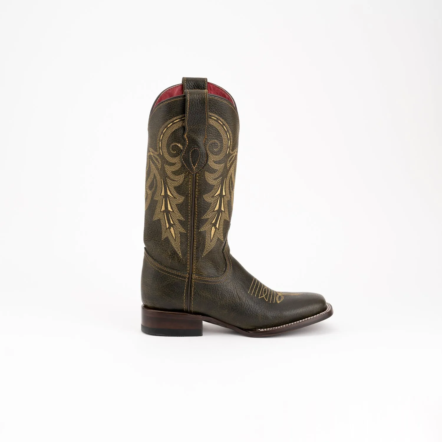 Ferrini Blaze Moss Leather Cowgirl Boots