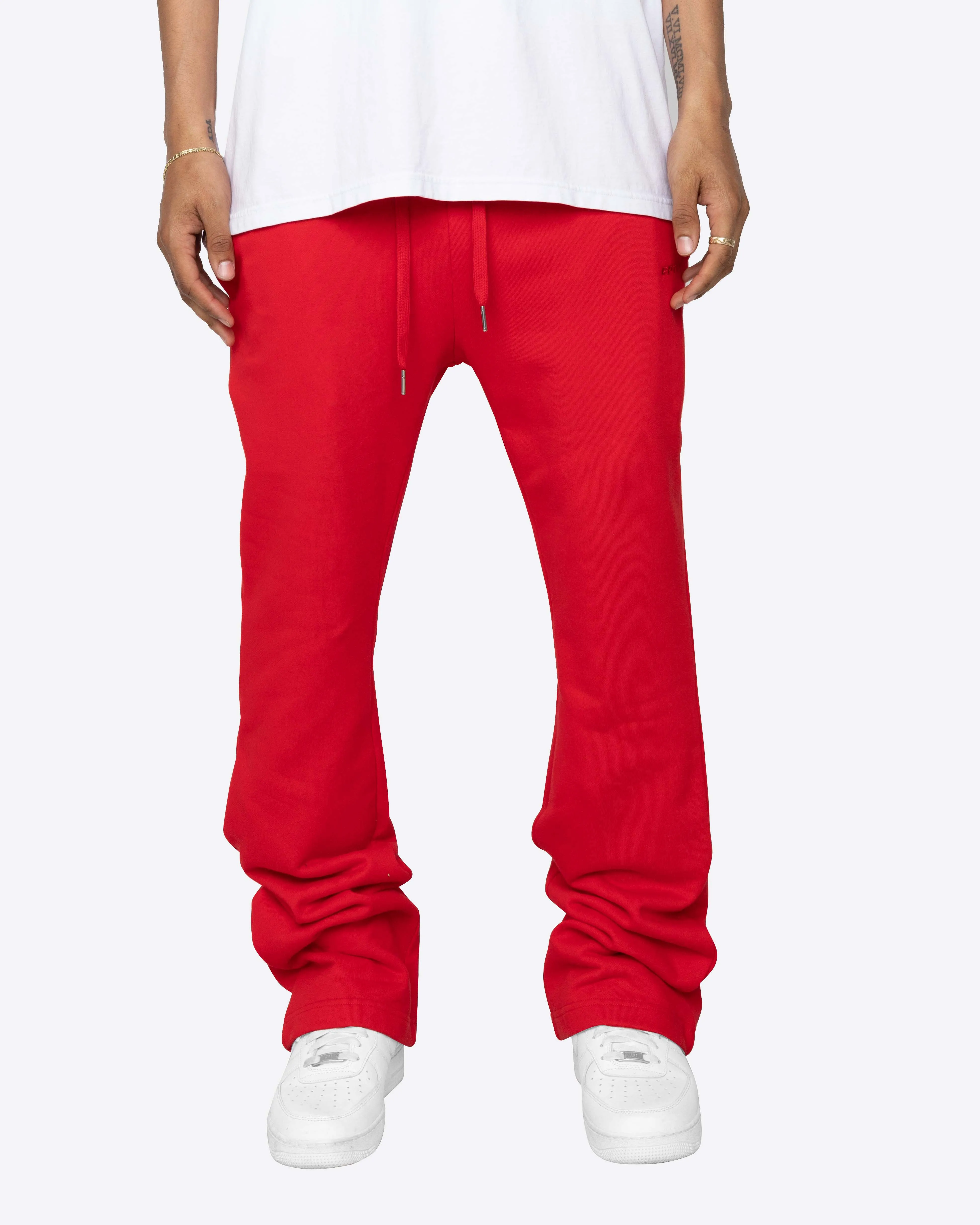 FLARE SWEATPANTS in RED