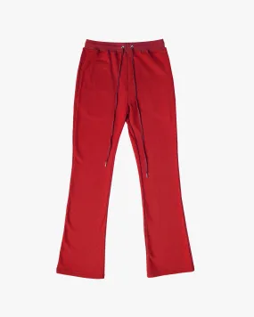 FLARE SWEATPANTS in RED