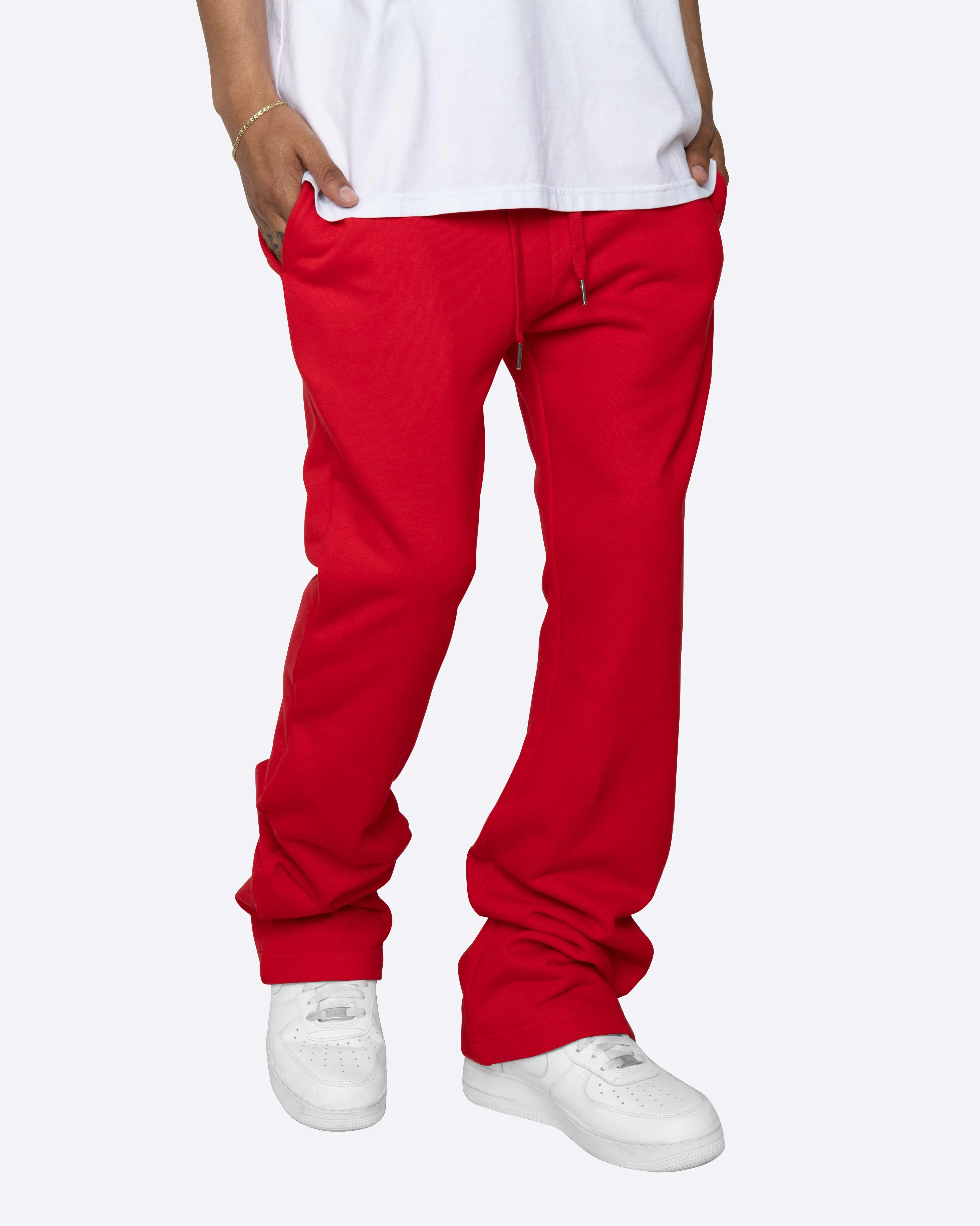 FLARE SWEATPANTS in RED