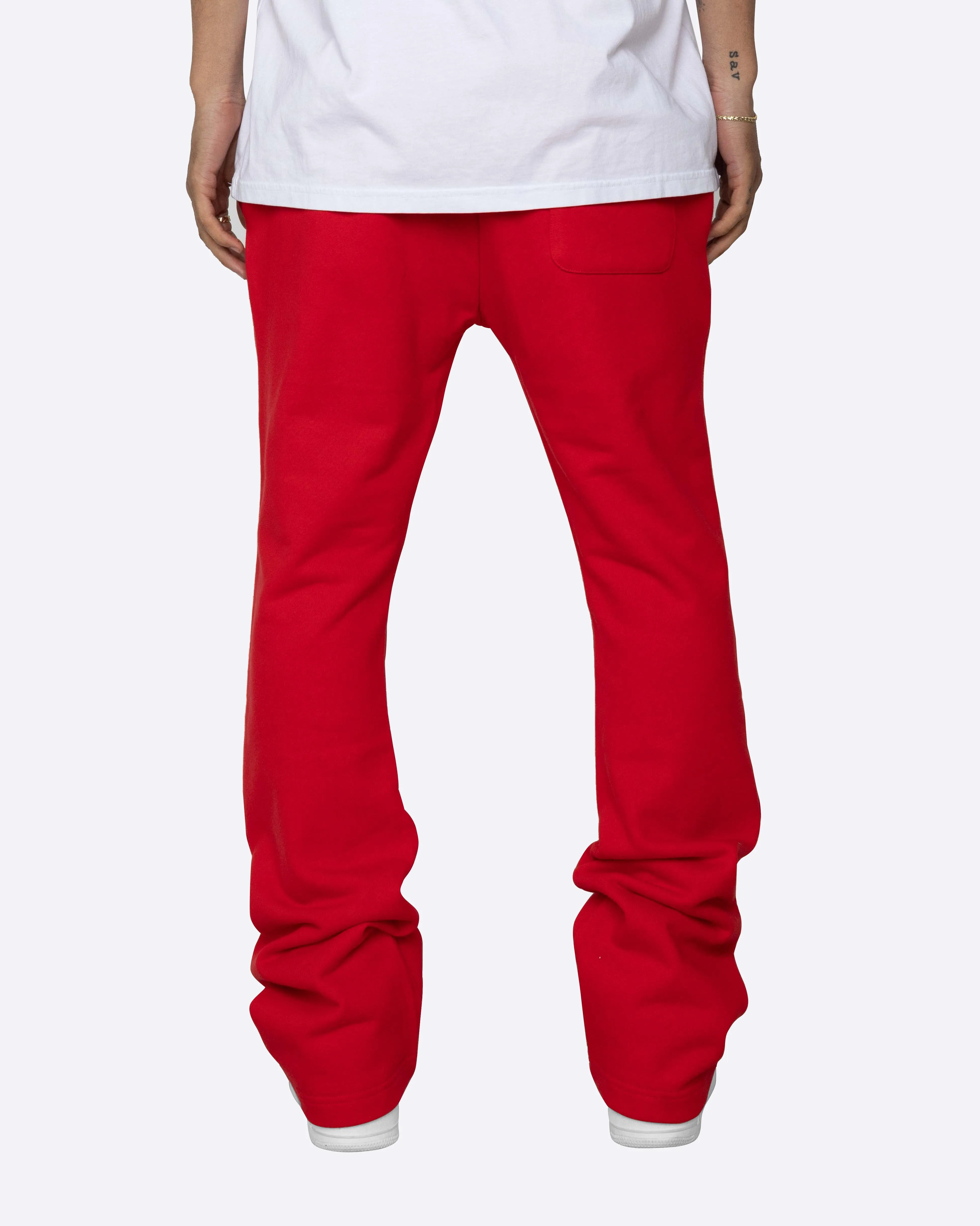 FLARE SWEATPANTS in RED