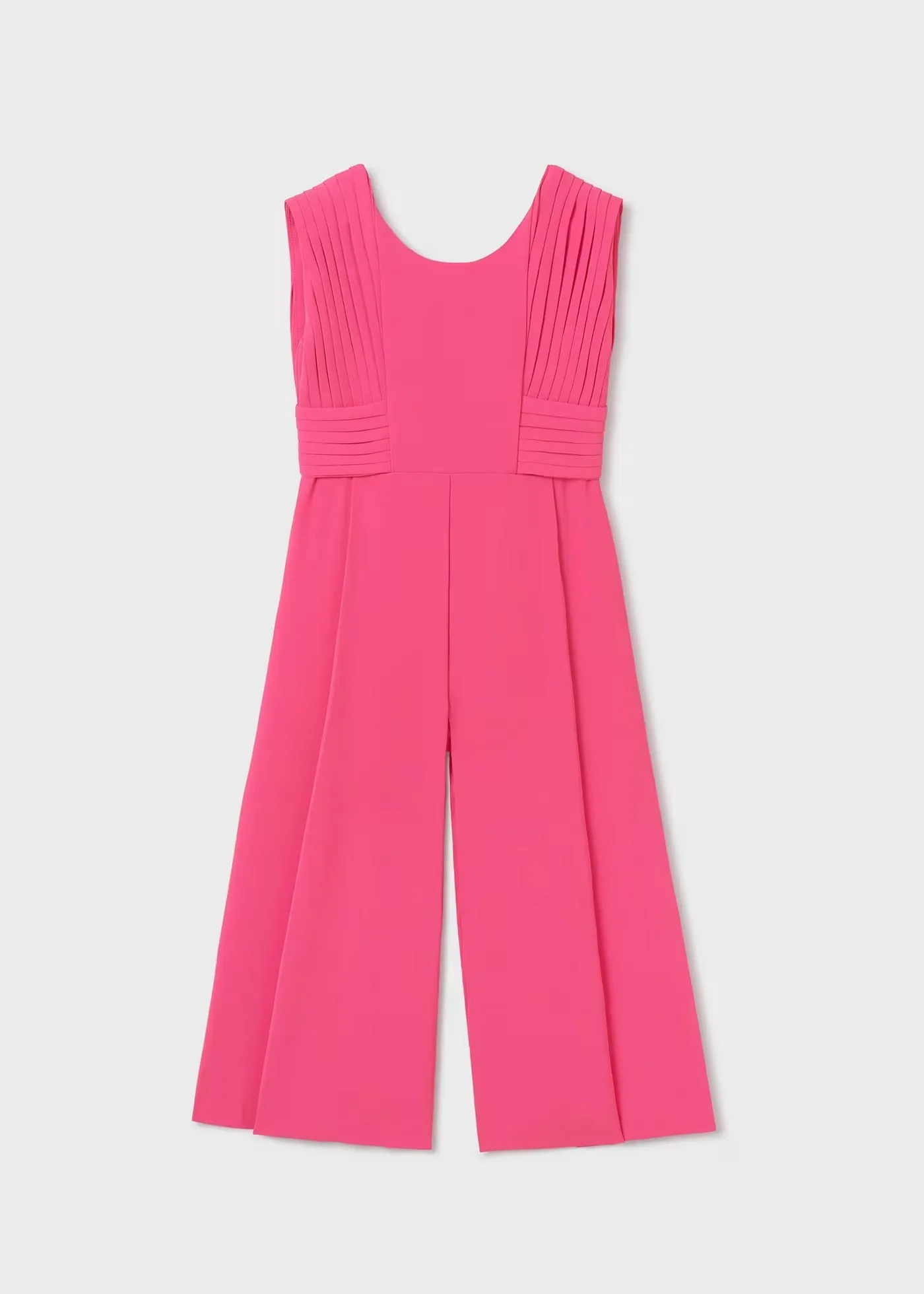 Fuchsia crepe jumpsuit