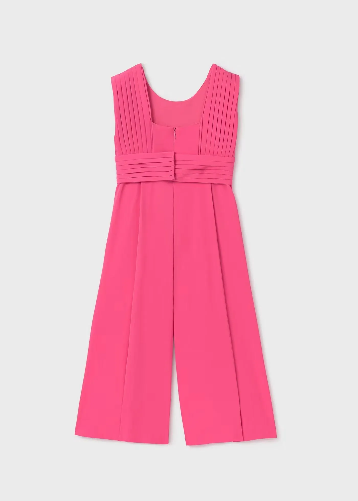 Fuchsia crepe jumpsuit