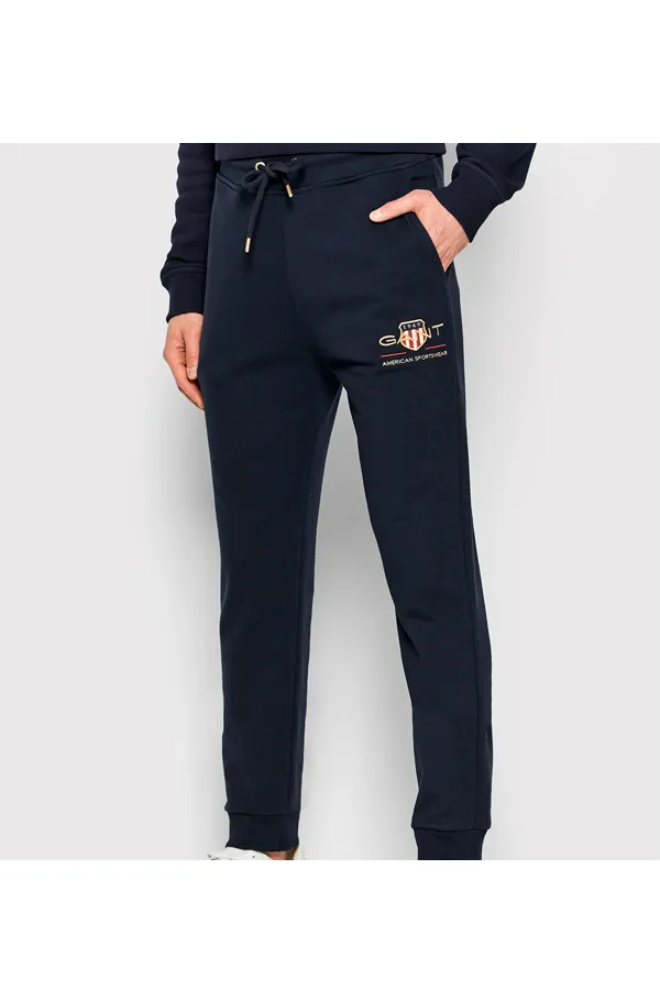 GANT Navy Gold Shield Sweatpants