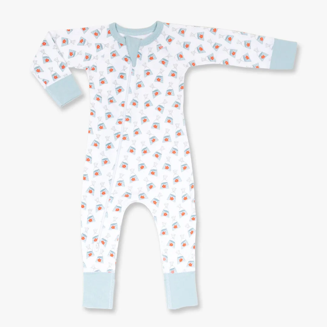 Goldfish Zip Romper - Shop Now