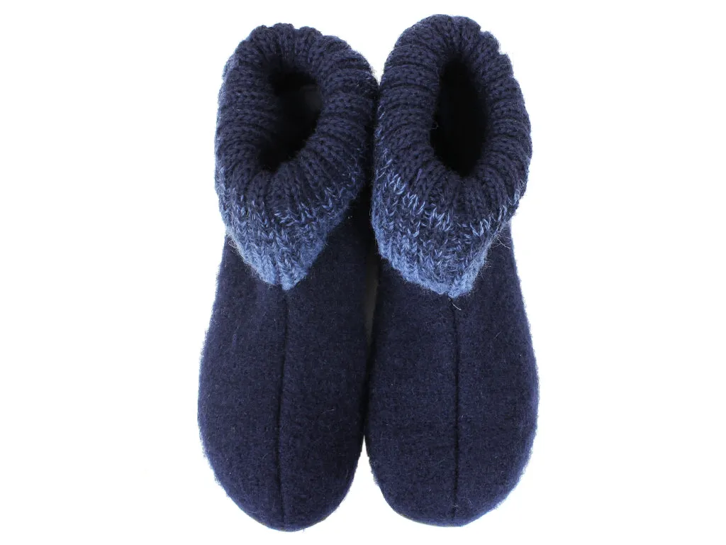 Haflinger Kids Slippers, Iris Navy Blue - Buy Now