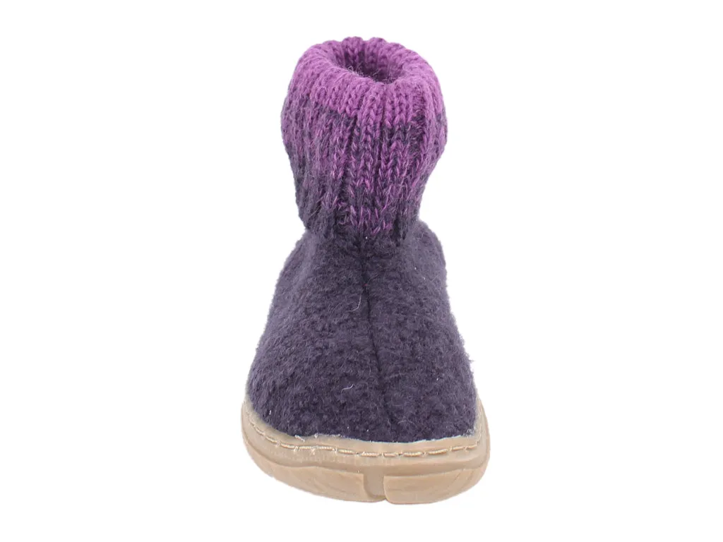 Haflinger Kids' slippers Yuki Lavender