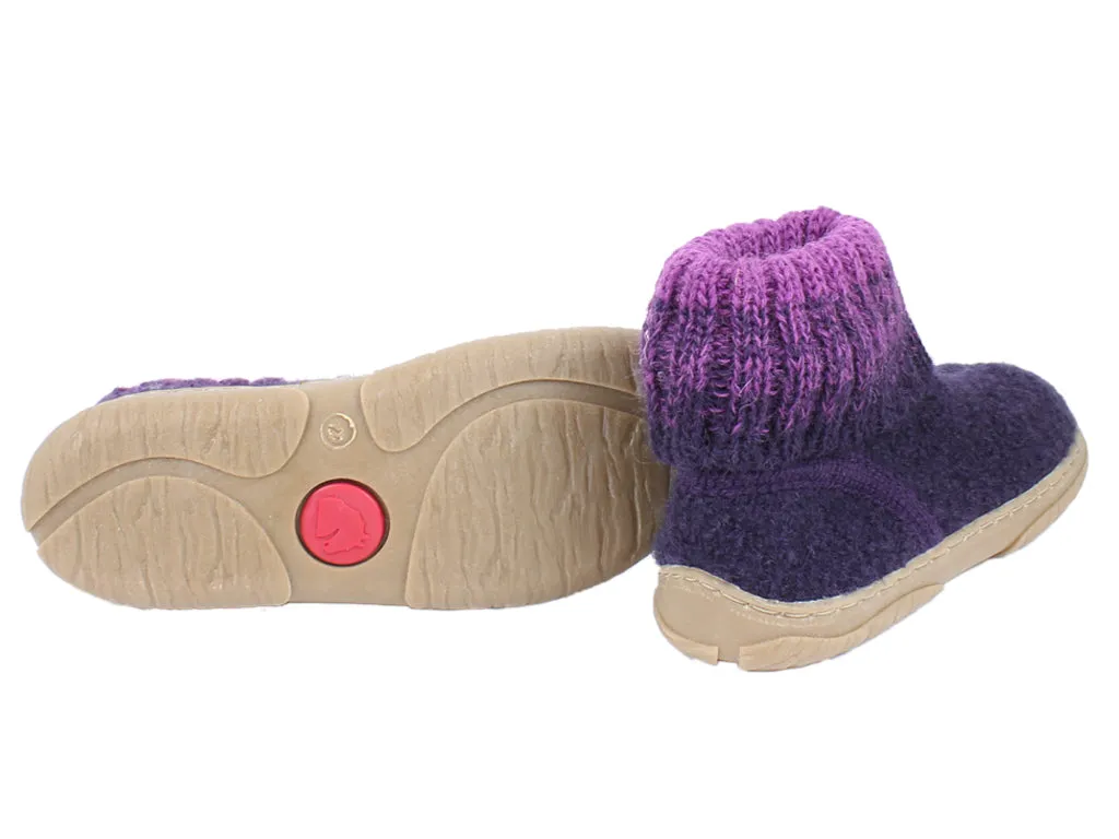 Haflinger Kids' slippers Yuki Lavender