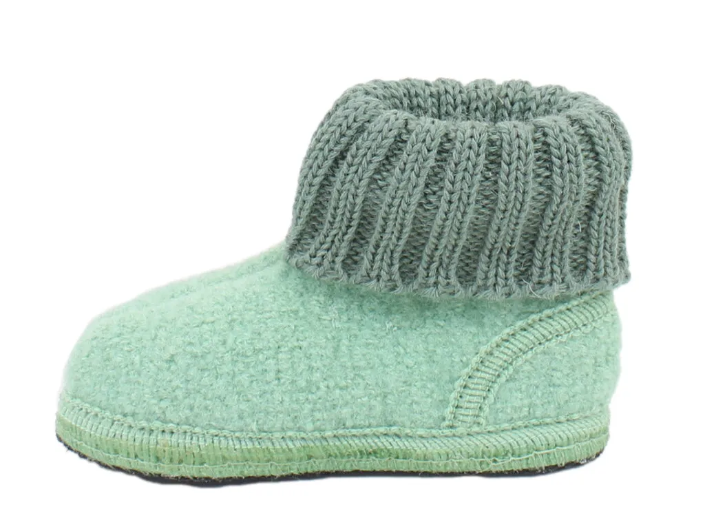 Halflinger kids slippers Karl Mint.