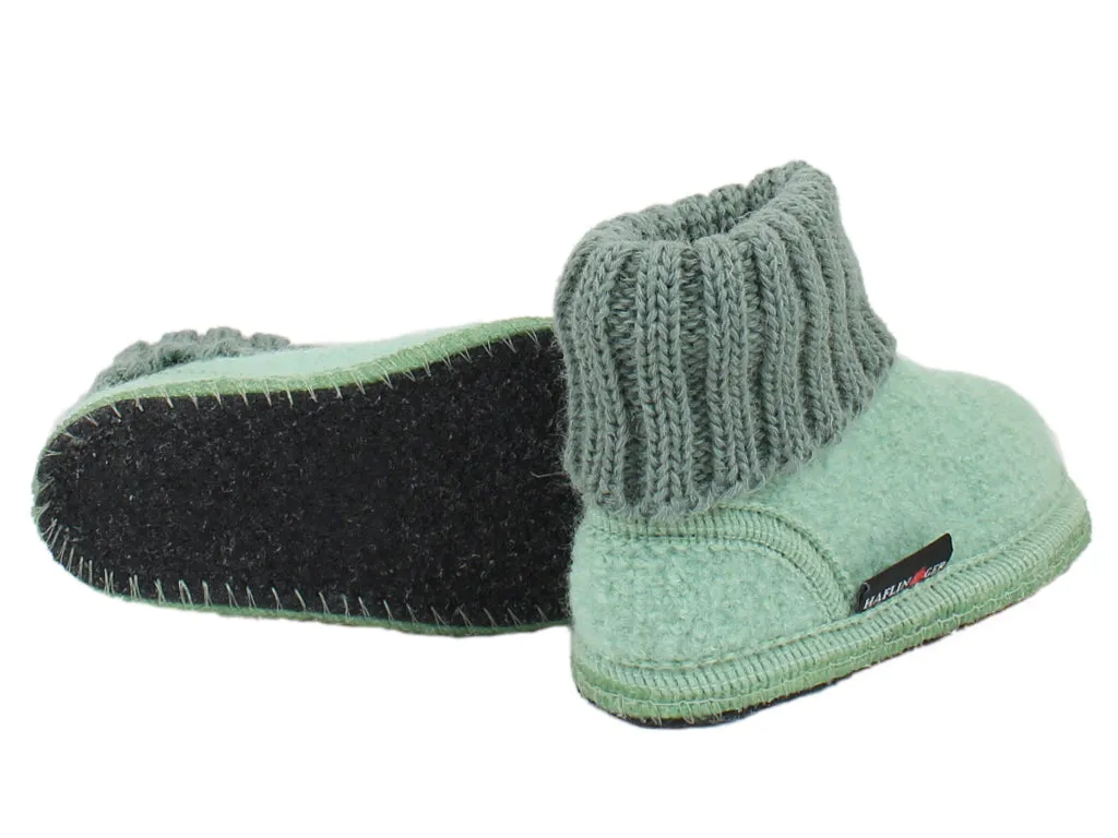 Halflinger kids slippers Karl Mint.