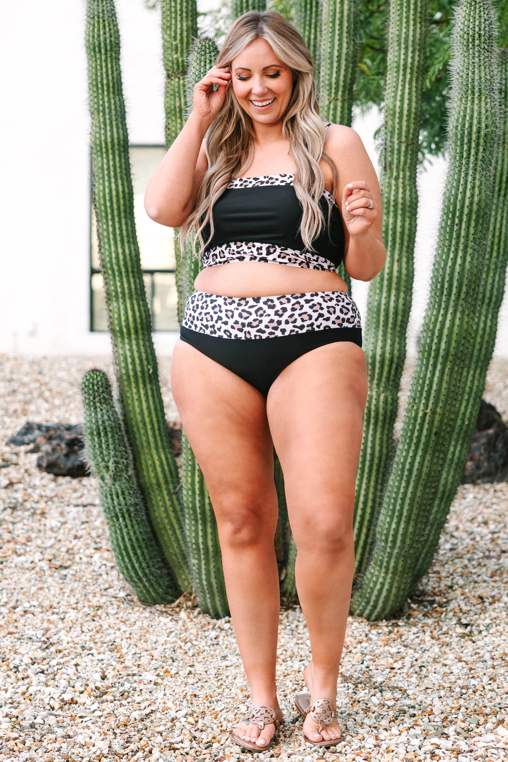 Hidden Islands Swim Bottoms, Black-Leopard - Buy online now!