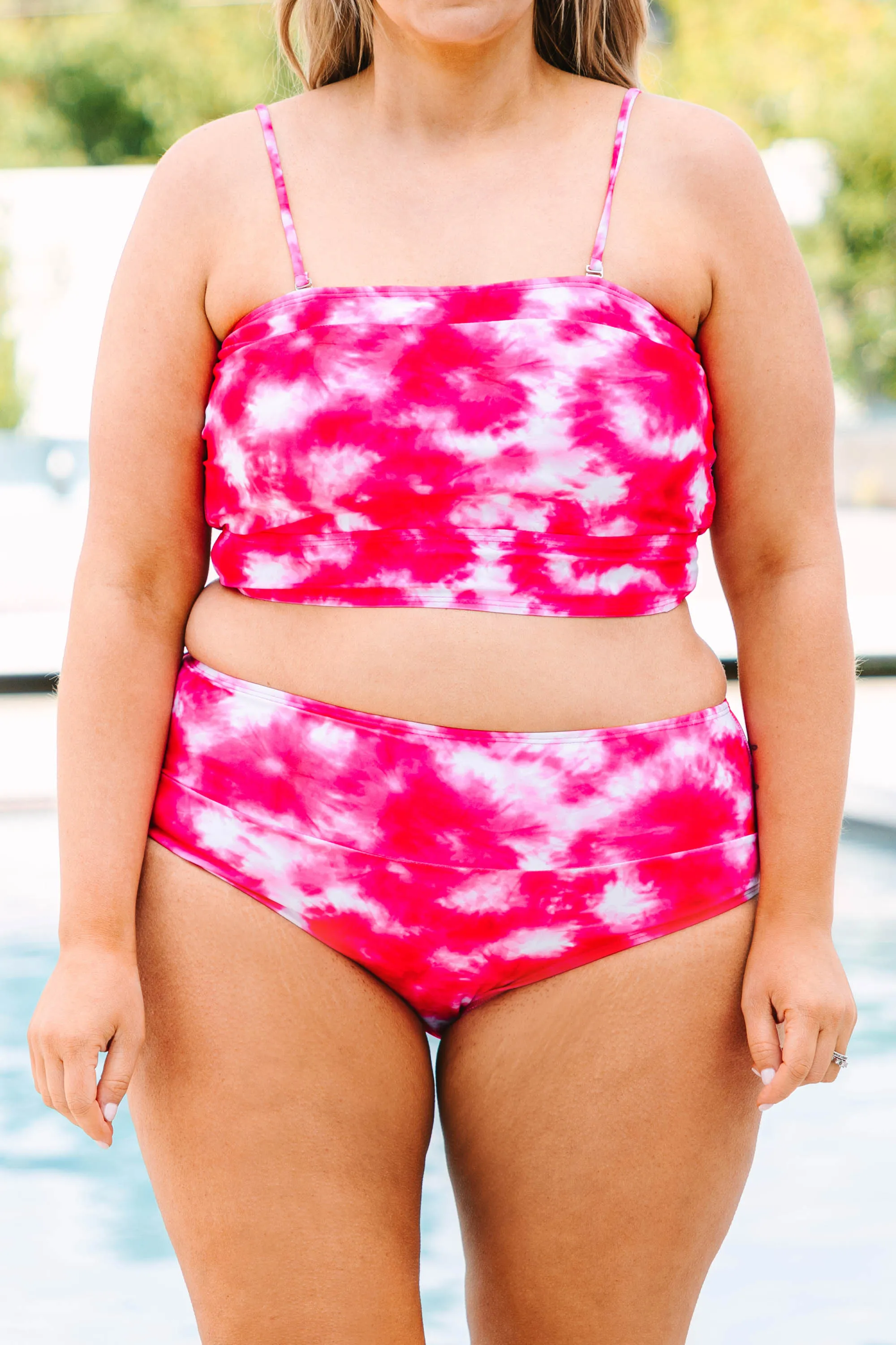 Hidden Islands Tie Dye Pink Swim Bottom