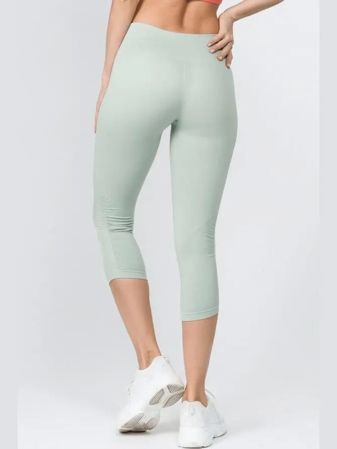 High Rise Ankle Capri Leggings