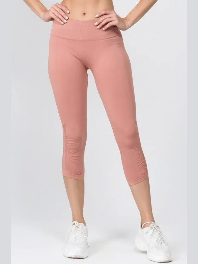 High Rise Ankle Capri Leggings