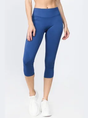 High Rise Ankle Capri Leggings