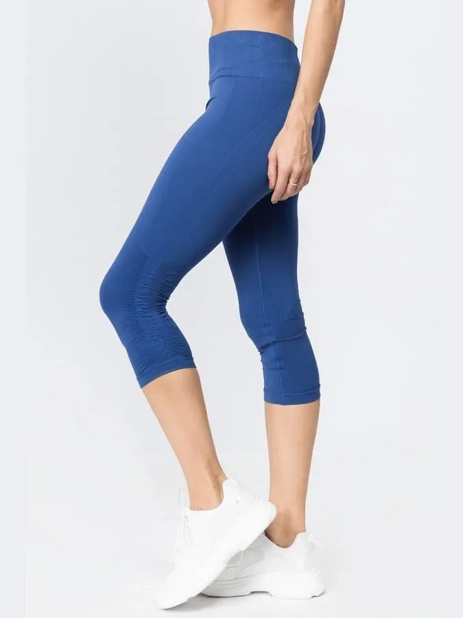 High Rise Ankle Capri Leggings