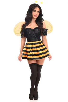 Honey Bee Corset Costume - Top Drawer 4 Piece Set