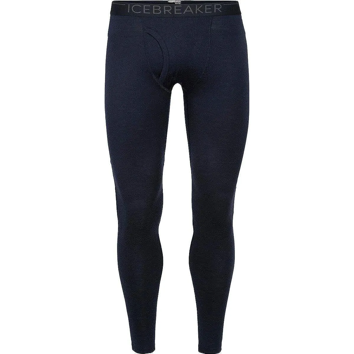 Icebreaker Men's 200 Oasis Cold Weather Leggings with Fly, Wool Base Layer Thermal Pants for optimal warmth and comfort.