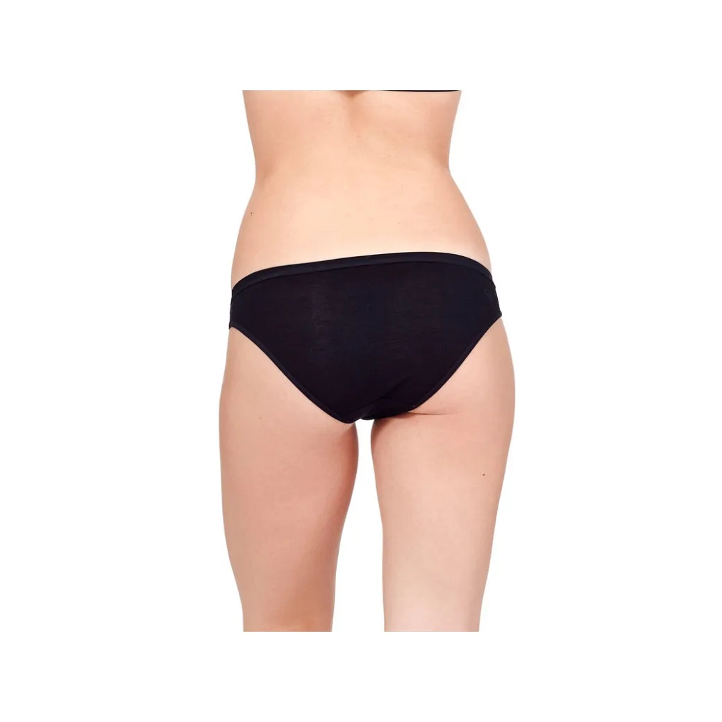 Icebreaker women's Siren Bikini Briefs - Black - Merino undergarment