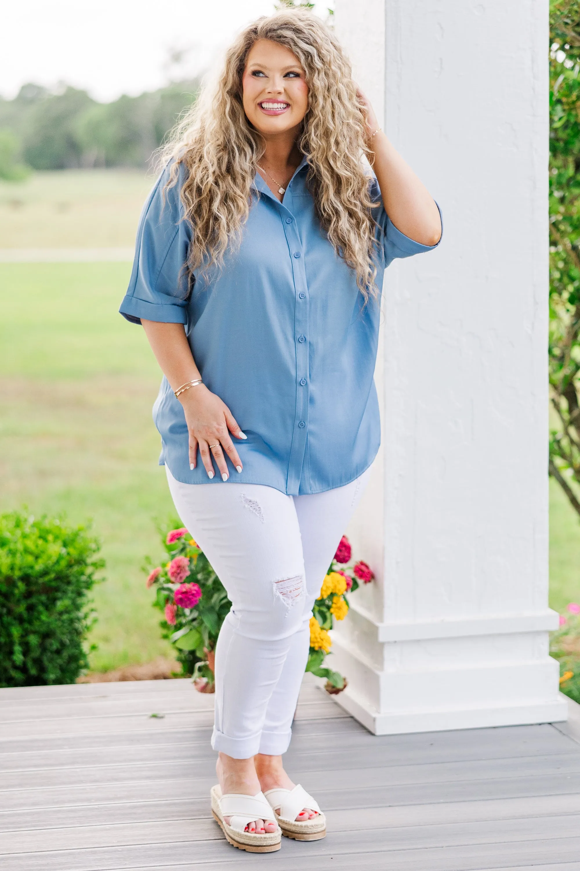 Immaculate Blue Blouse