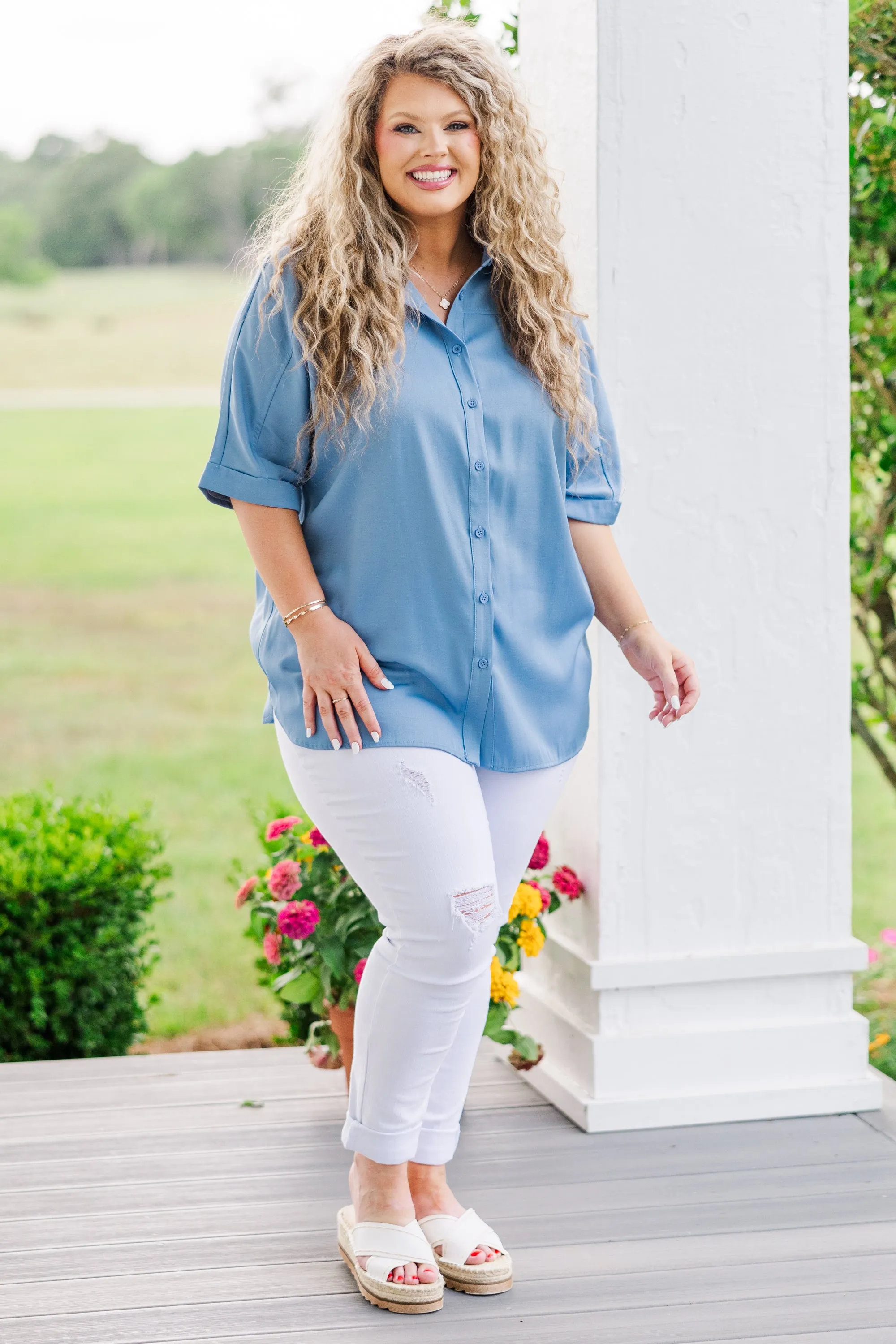 Immaculate Blue Blouse