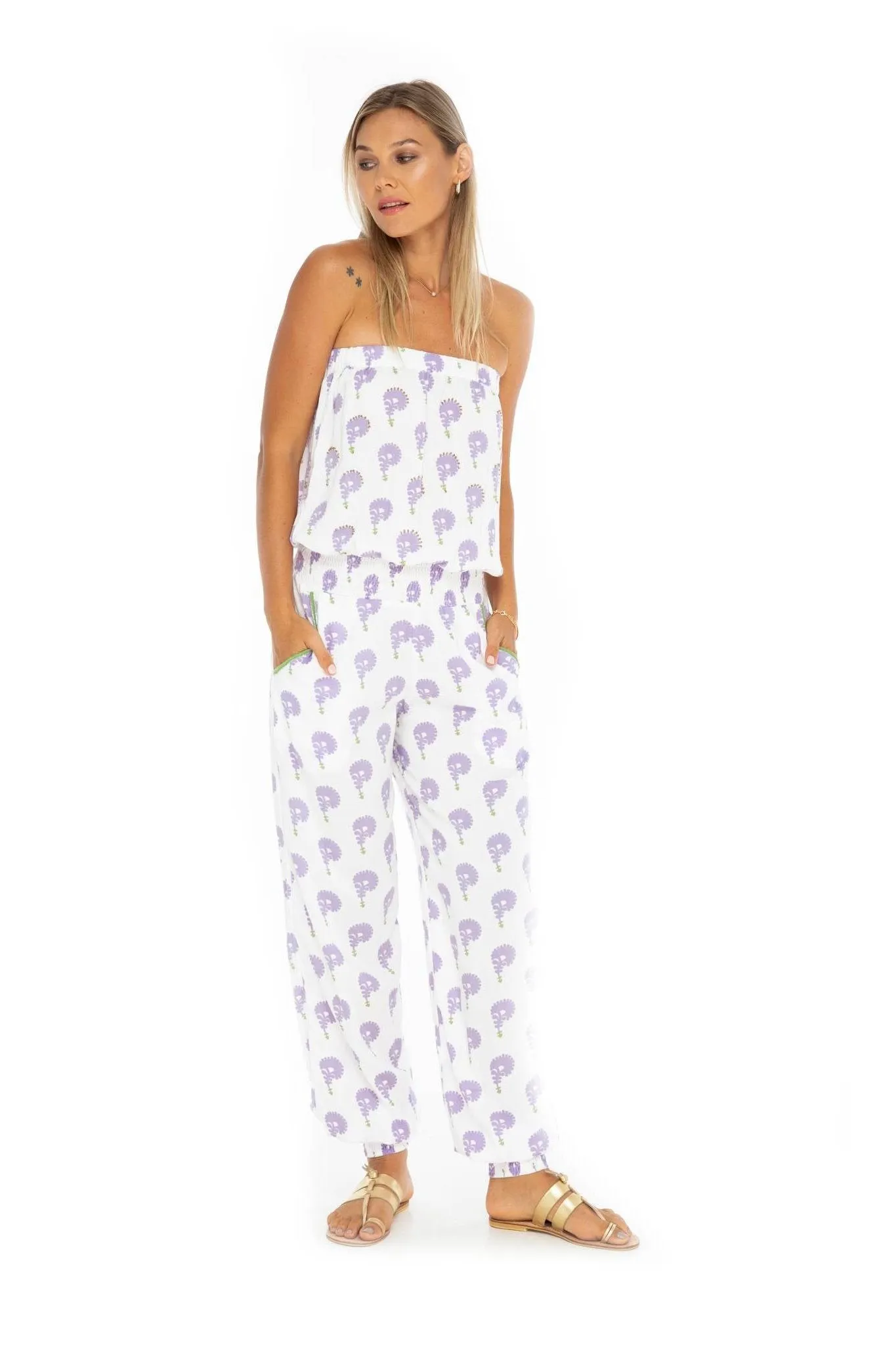 Indian Floral Print Jumpsuit