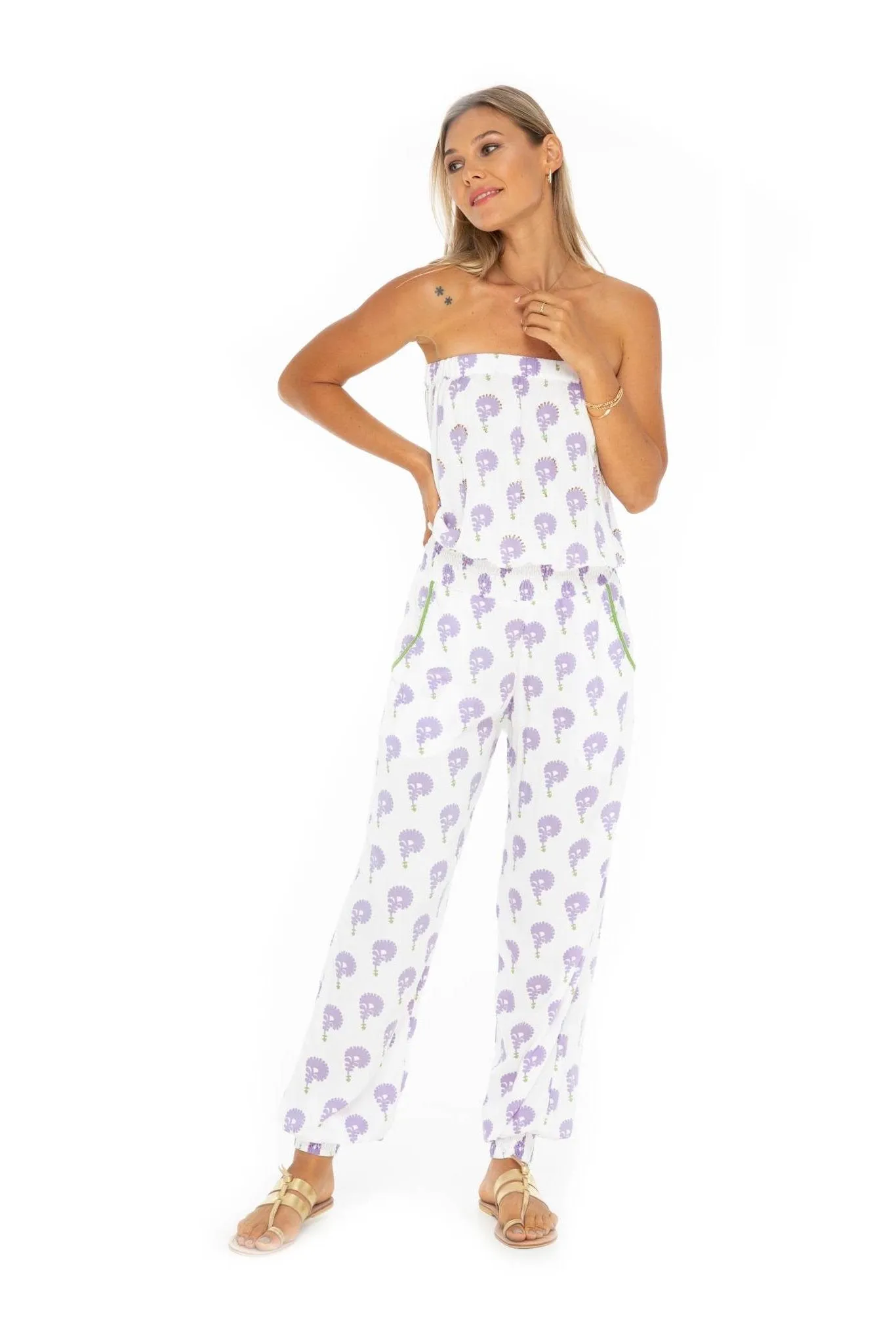 Indian Floral Print Jumpsuit