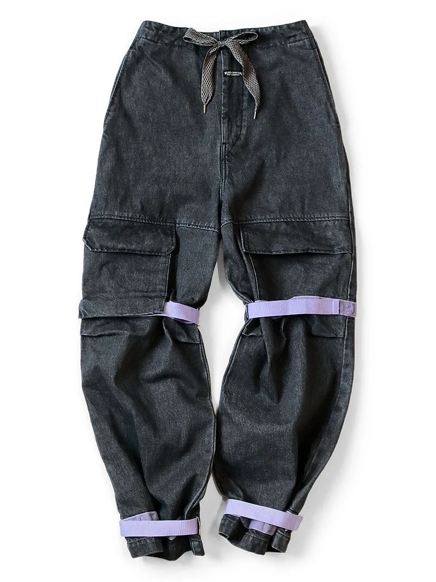 Kapital black denim pants - 14oz, Kinari Nouvelle, Shuttle style.