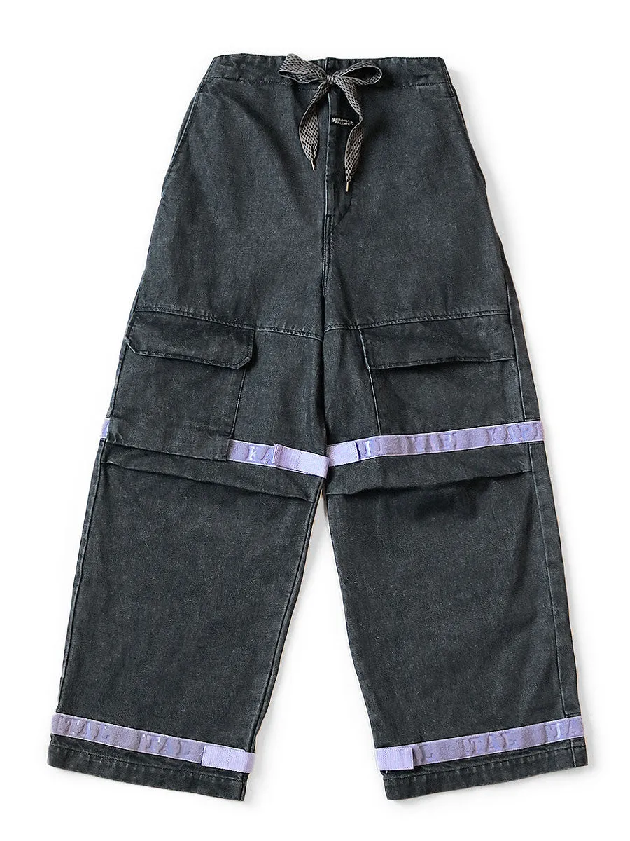 Kapital black denim pants - 14oz, Kinari Nouvelle, Shuttle style.