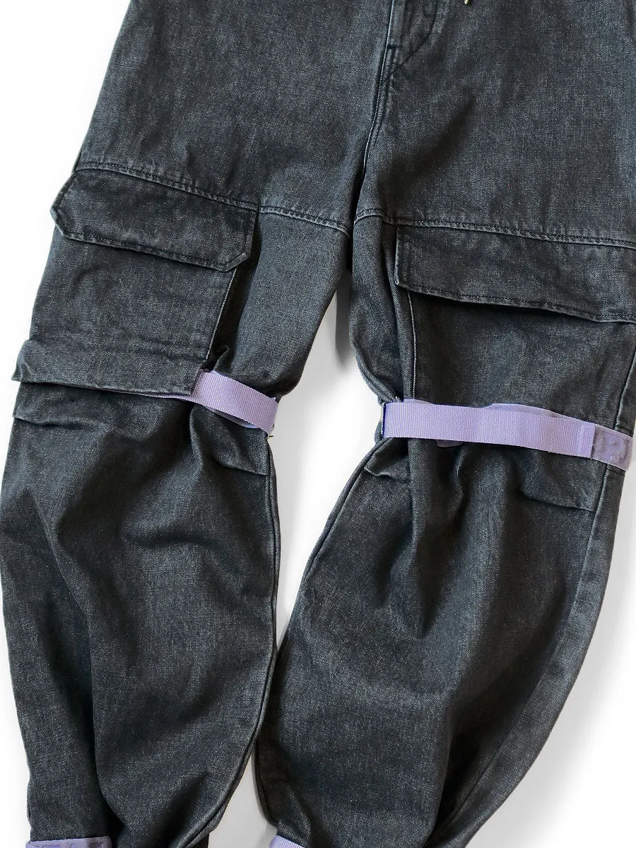 Kapital black denim pants - 14oz, Kinari Nouvelle, Shuttle style.