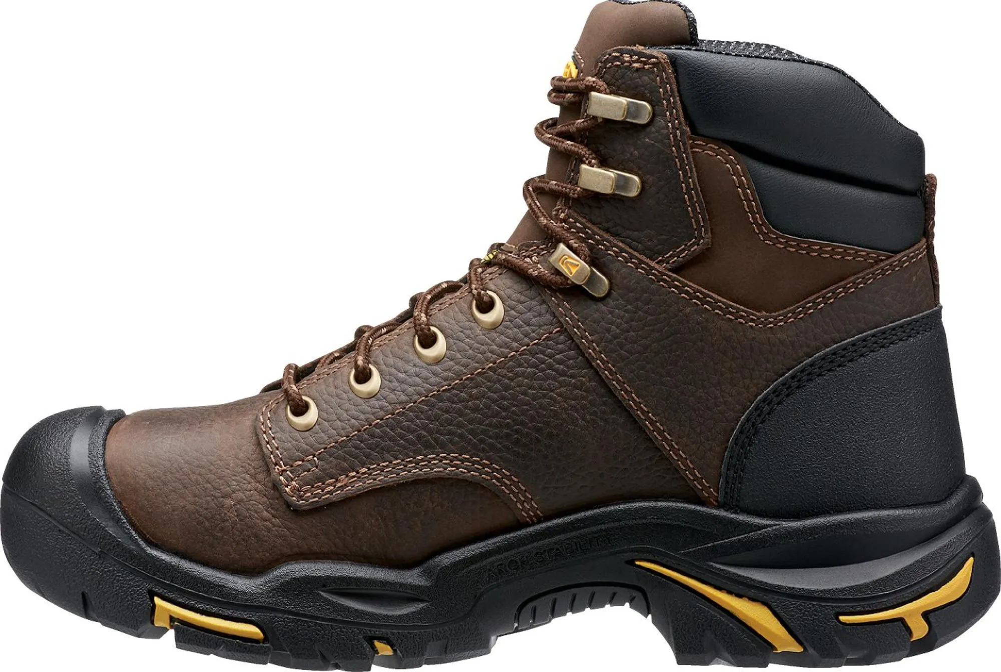 Keen Utility Cascade Brown Mt Vernon Work Boots - Waterproof Nubuck, 6in for Men