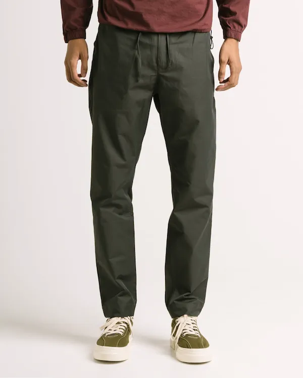 Kestin - Slate Grey Tapered Drawstring Pants with Water Repellent Finish